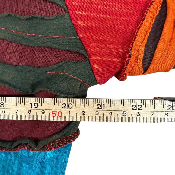 Greater Good Patchwork Jacket | Nepal Boho Hippie Festival Coat | 2X - Picture 9 of 10